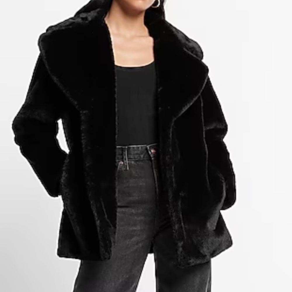 NWT Express Faux Fur Coat